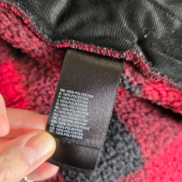 The North Face Buffalo Plaid Fleece Jacket Kids Size XL (18) - Picture 5 of 6